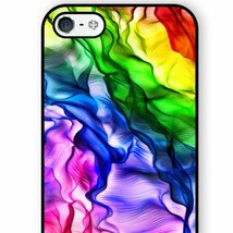 iPhone 8 iPhone 8 Plus iPhone X アイフォン アイフォーン エイト プラス テン虹 煙 レインボー アートケース 保護フィルム付_画像3