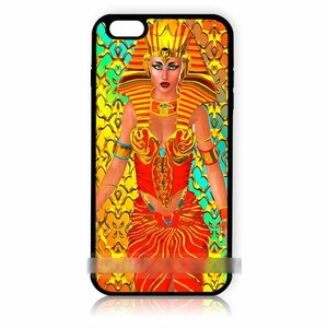iPhone5 5S 5C古代エジプト女王 アートケース保護フィルム付