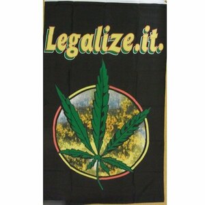 海外限定 国旗 マリファナ 大麻 カンナビス 特大フラッグ
