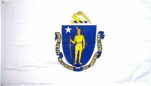 海外限定 国旗 アメリカ マサチューセッツ州 州旗 大フラッグ