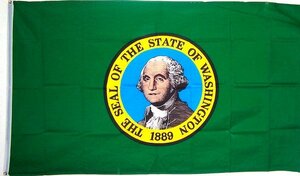 海外限定 国旗 アメリカ ワシントン州 州旗 大フラッグ