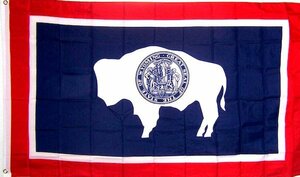 海外限定 州旗 アメリカ ワイオミング州 大フラッグ