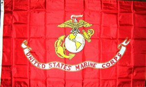 海外限定 アメリカ海兵隊 USMC 軍旗 マリーン 特大フラッグ