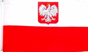 海外限定 国旗 ポーランド共和国 国章 白鷲 大フラッグ