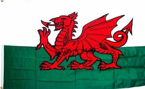 海外限定 国旗 ウェールズ 国獣 赤い竜 特大フラッグ