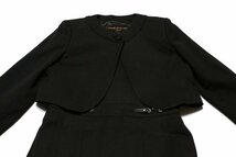 新品正規70％OFF コムサフィユ ワンピーススーツ 黒 110 日本製_画像2