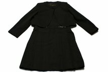 新品正規70％OFF コムサフィユ ワンピーススーツ 黒 110 日本製_画像1
