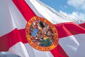 海外限定 国旗 アメリカ フロリダ州 大フラッグ