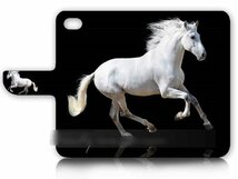 iPhone 6 6S Plus白馬ウマスマホケース 充電ケーブルフィルム付_画像2