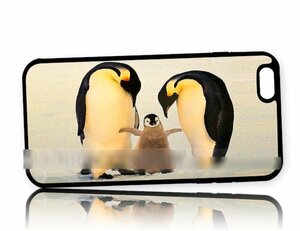 iPhone 7 Plusペンギン 親子 アートケース 保護フィルム付