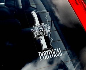 海外限定 新品 ポルトガル 国旗 C139 220 x 100mm ステッカー