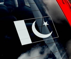 海外限定 新品 パキスタン 国旗 C362 150x100mm ステッカー