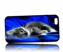 iPhone 7 Plus子ネコ 猫アートケース 保護フィルム付_画像1