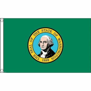海外限定 国旗 アメリカ ワシントン州 州旗 特大フラッグ