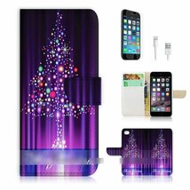 iPhone 8 Plus アイフォン 8 プラス アイフォーン 8 + クリスマススマホケース充電ケーブルフィルム付_画像3