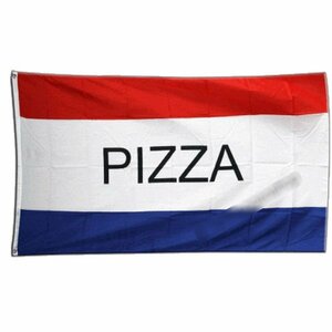 海外限定 国旗 PIZZA ピザ ピッツァ のぼり旗 特大フラッグ