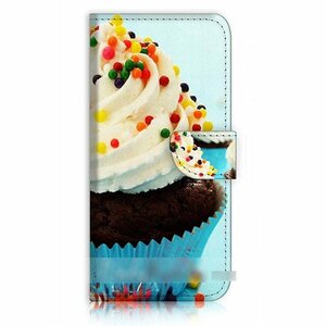 Galaxy S10 ギャラクシー エス テン カップケーキ スイーツ スマホケース 充電ケーブル フィルム付