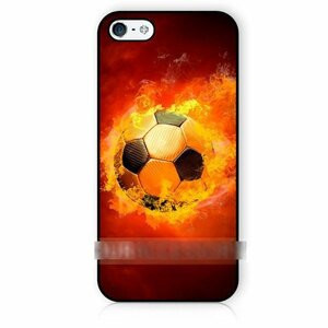 iPhone 11 Pro アイフォン イレブン プロ サッカーボール 炎 アートケース 保護フィルム付