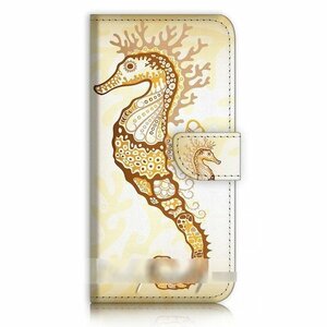 iPhone 11 タツノオトシゴ 竜の落とし子 スマホケース 手帳型ケース スマートフォン カバー