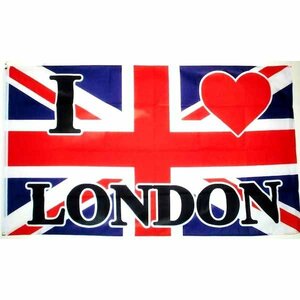 海外限定 国旗 ロンドン ラブ イギリス 英国 ユニオンジャック 特大フラッグ