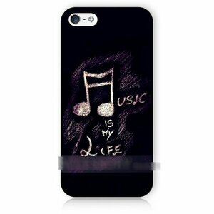 iPhone SE 第2世代 8 7 音楽は私の人生である スマホケース アートケース スマートフォン カバー