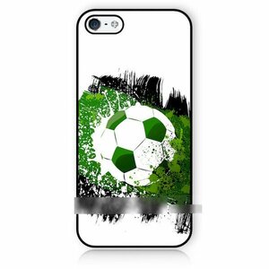 iPhone5 5S5Cサッカーボールアートケース 保護フィルム付