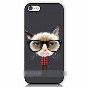 iPhone 12 Pro Max プロ マックス ネコ 猫 黒縁 メガネ 眼鏡 スマホケース アートケース スマートフォン カバー