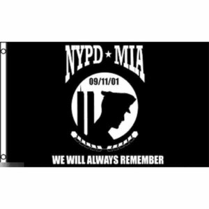 海外限定 国旗 911 テロ NYPD ニューヨーク市警察 特大フラッグ