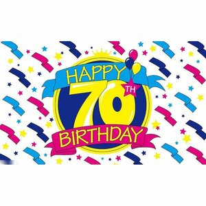 海外限定 国旗 ハッピーバースデー 誕生日 パーティー 70歳 特大フラッグ