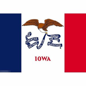 海外限定 国旗 アイオワ州 州旗 アメリカ 米国 特大フラッグ