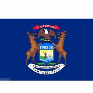 海外限定 国旗 ミシガン州 州旗 アメリカ 米国 特大フラッグ