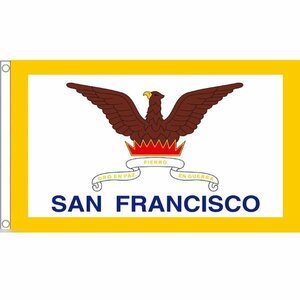海外限定 国旗 アメリカ サンフランシスコ市郡旗 特大フラッグ