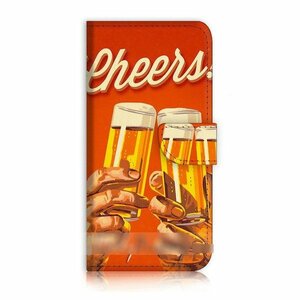 iPhone 13 Pro Max プロ マックス ビール乾杯 スマホケース 手帳型ケース スマートフォン カバー