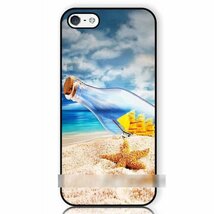 iPhone 8 iPhone 8 Plus iPhone X アイフォン アイフォーン エイト プラス テンビーチ 海 砂浜 浜辺 ヒトデ アートケース 保護フィルム付_画像1