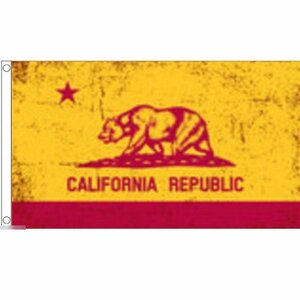 海外限定 国旗 アメリカ カリフォルニア州 州旗 特大フラッグ
