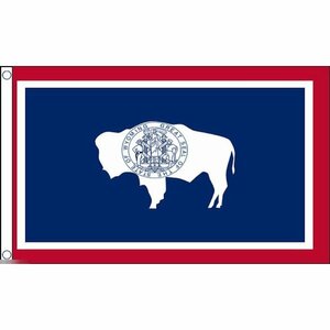 海外限定 国旗 アメリカ ワイオミング州 州旗 特大フラッグ