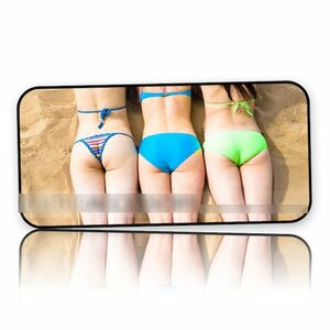 iPhone 6 6S Plus セクシーガール 水着 ビーチアートケース 保護フィルム付