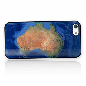 iPhone6 6SPlusオーストラリア地図アートケース 保護フィルム付
