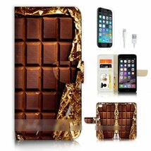 iPhone 8 アイフォン 8 アイフォーン 8 チョコレート 板チョコ スイーツ スマホケース 充電ケーブル フィルム付_画像3