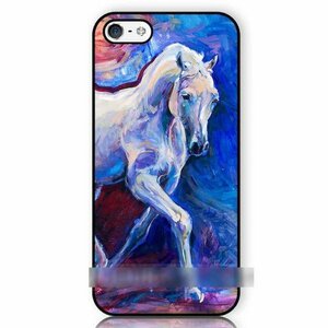 Art hand Auction iPhone XS TENS XS MAX TENS MAX iPhone Hakuba Cheval Peinture Peinture à l'huile Design Art Case avec Film de Protection, accessoires, Coque iPhone, Pour iPhone XS Max