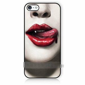 iPhone 7 Plus唇 リップ 口紅 キバアートケース 保護フィルム付