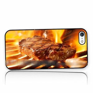 iPhone XS テンエス XS MAX テンエス マックス アイフォン ステーキビーフ肉BBQアートケース保護フィルム付