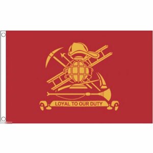 海外限定 国旗 アメリカ 消防士 消防局 消防署 義務に忠実 特大フラッグ