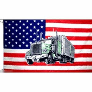 海外限定 国旗 アメリカ合衆国 トラック ダンプ カー 自動車 USA 星条旗 特大フラッグ