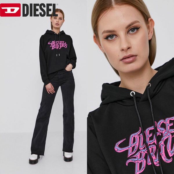 ★定価25000★DIESEL ディーゼル パーカー ブラックM