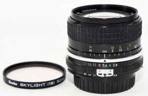 美品　Nikon Ai NIKKOR 24mm f2.8 マニュアルフォーカスレンズ 広角レンズ　一眼レフカメラ用交換レンズ　デジタルカメラ使用でフルサイズ