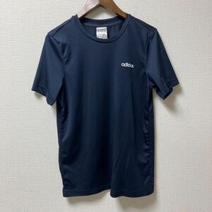 adidas Adidas короткий рукав футболка p Ractis рубашка 160 размер темно-синий полиэстер 