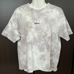 ニコル　Tシャツ　マーブル模様（グレー×パープル）