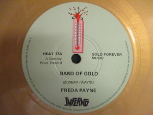Freda Payne ： Band Of Gold 7'' / 45s (( イギリスではチャート1位です。/ カラーレコード )) (( 落札5点で送料無料