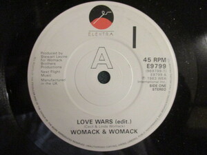 Womack & Womack ： Love Wars 7'' / 45s (( 80's 夫婦デュオ Boogie )) c/w Good Times (( 落札5点で送料無料